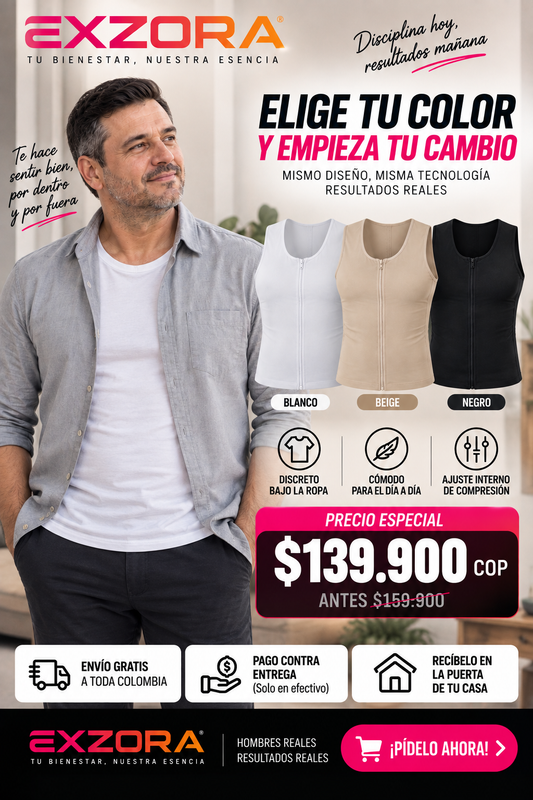 CHALECO FAJA MOLDEADORA HOMBRE Dropi cup